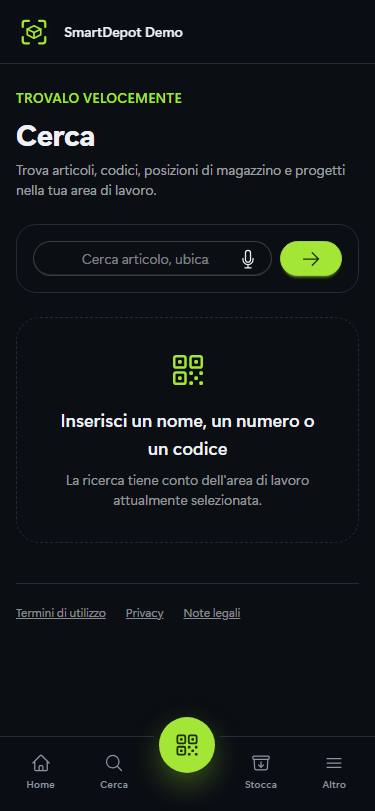 Ricerca – SmartDepot