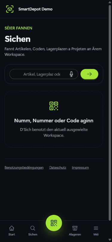 Mobil SmartDepot-Sich